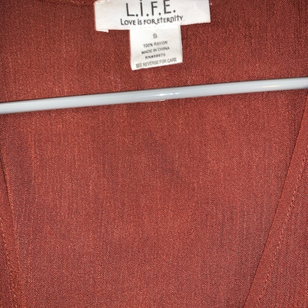 Rust boho chic top - Picture 4 of 6